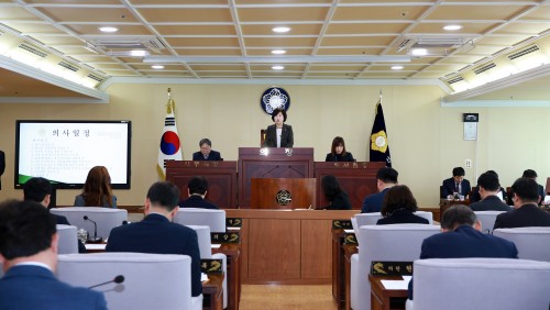 아산시의회, 제218회 임시회 개회로 의정활동 돌입