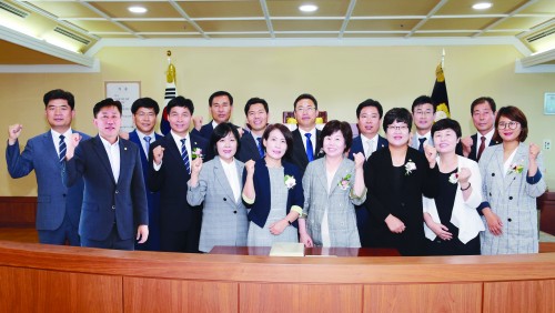 아산시의회 제8대 후반기 1주년 의정활동 성과