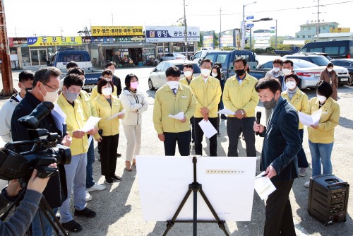 제233회 임시회 현안사업장 현장 방문(둔포천 하천정비계획 현장)