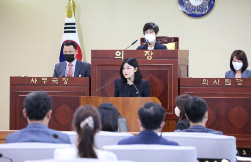 아산시의회 김미성 의원, ‘발전전략 컨트롤 타워 구축 촉구’ 5분발언
