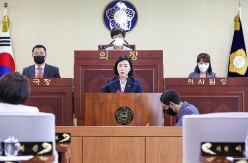 아산시의회 김은아 의원, ‘보조금 관리 시스템 제안’5분 발언
