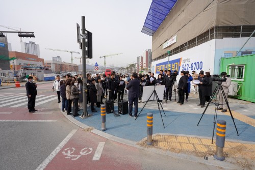 제241회 임시회 현안 및 주요 사업장 현장방문(세교초 통학로)