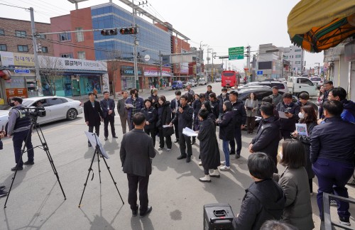 제241회 임시회 현안 및 주요 사업장 현장방문(둔포오거리)