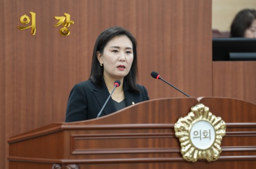 아산시의회 신미진 의원, ‘성장하는 아산시에 맞는 새 옷 입혀야’  주제..