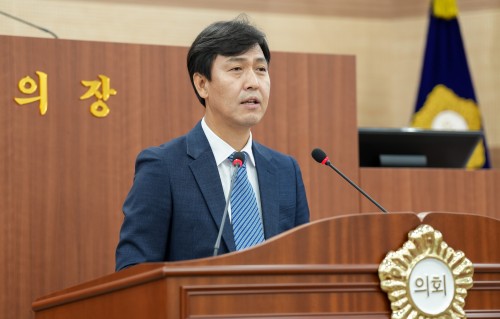 명노봉 아산시의회 의원, “5분 발언을 통해”시민의 예산을 낭비하는 민간..
