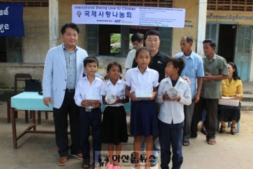 국제사랑나눔회, 캄보디아 학생들에 희망을 심어주다 