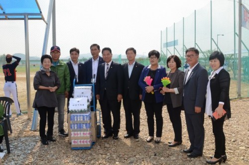 아산시의회, 충남도민체전 아산선수단 찾아 격려