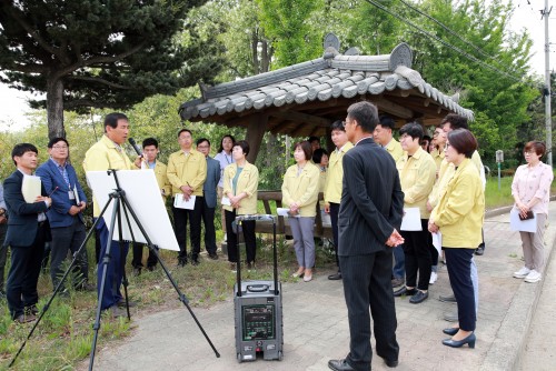 제212회 임시회 현안 주요사업장 현장 방문(둔포 사업장 폐기물 적치장)