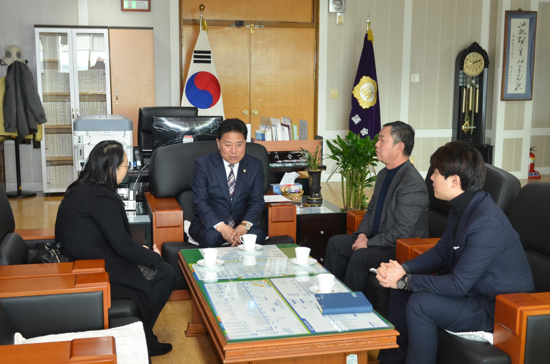 아산시수화통역센터장 방문