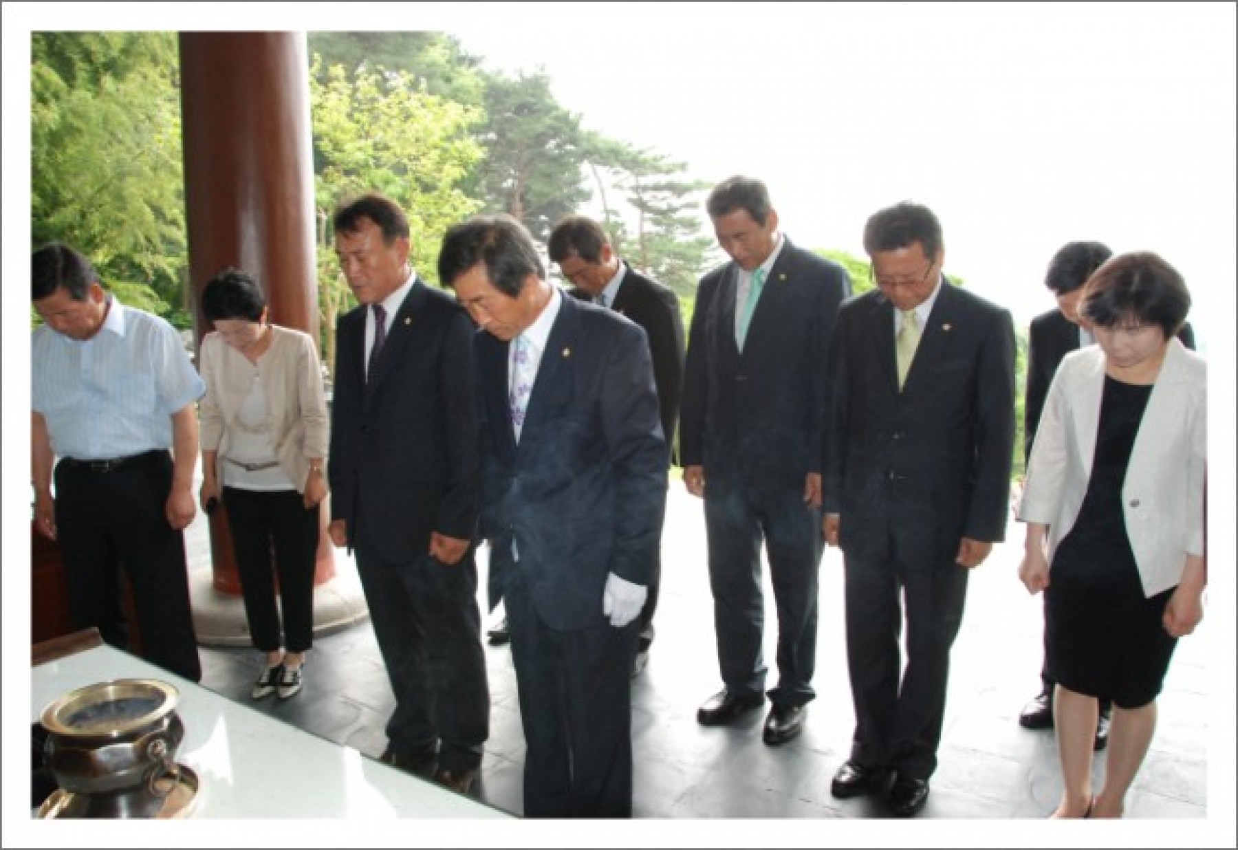 아산시의회 의원 현충사 참배